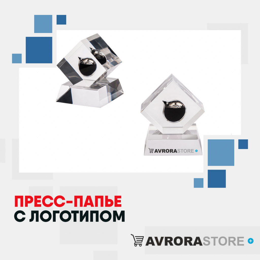 Пресс-папье с логотипом в Новосибирске купить на заказ в кибермаркете AvroraSTORE