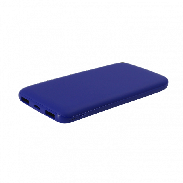 Внешний аккумулятор Bplanner Power 2 ST, софт-тач, 10000 mAh (Синий) с логотипом в Новосибирске заказать по выгодной цене в кибермаркете AvroraStore