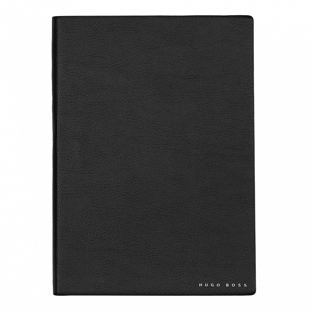 Блокнот Hugo Boss Essential Storyline, черный с логотипом в Новосибирске заказать по выгодной цене в кибермаркете AvroraStore