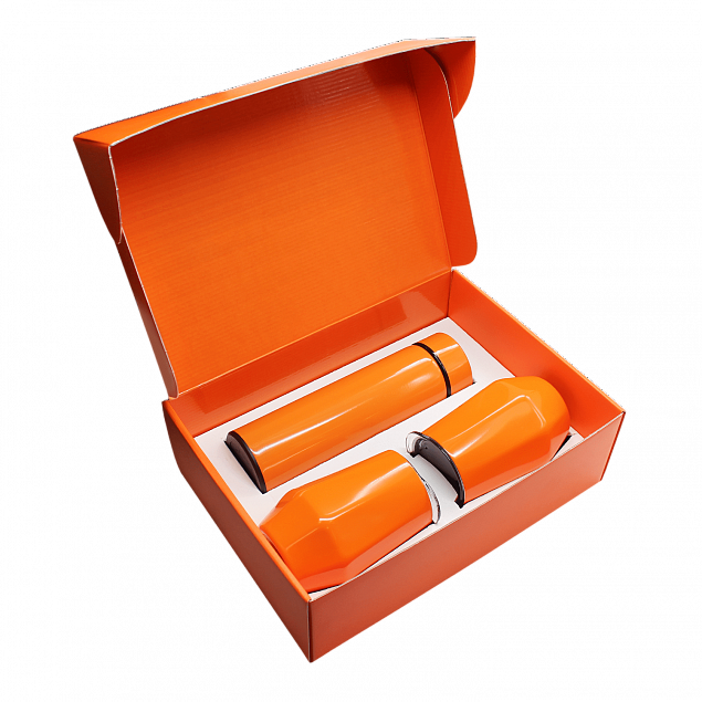 Набор Hot Box Е2 W orange (оранжевый) с логотипом в Новосибирске заказать по выгодной цене в кибермаркете AvroraStore