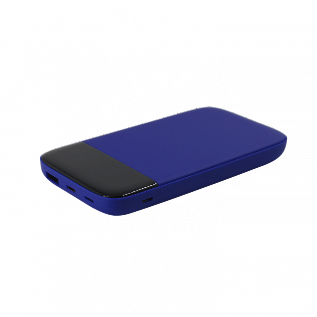 Внешний аккумулятор Bplanner Power 3 ST, софт-тач, 10000 mAh (Синий) с логотипом в Новосибирске заказать по выгодной цене в кибермаркете AvroraStore