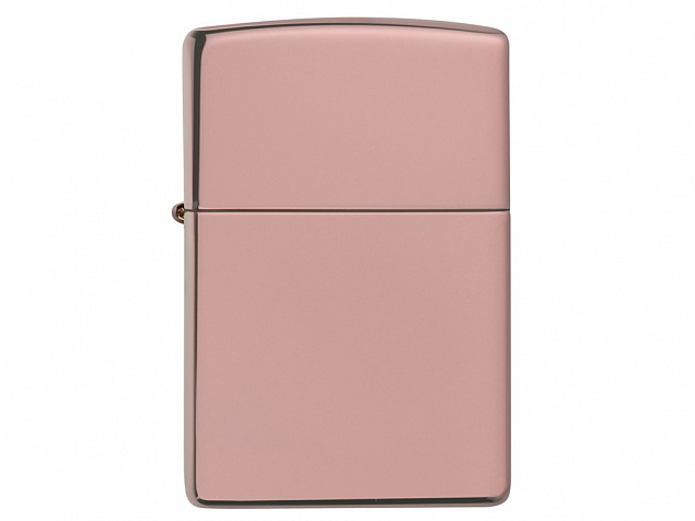 Зажигалка ZIPPO Classic с покрытием High Polish Rose Gold с логотипом в Новосибирске заказать по выгодной цене в кибермаркете AvroraStore