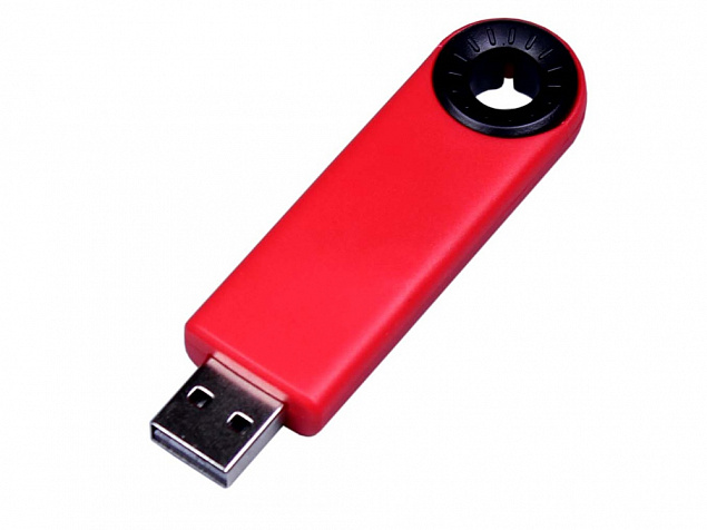 USB 2.0- флешка промо на 4 Гб прямоугольной формы, выдвижной механизм с логотипом в Новосибирске заказать по выгодной цене в кибермаркете AvroraStore