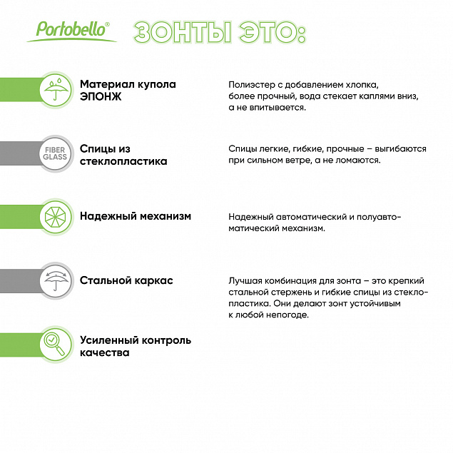 Зонт-трость Quantum, черный/салатовый с логотипом в Новосибирске заказать по выгодной цене в кибермаркете AvroraStore