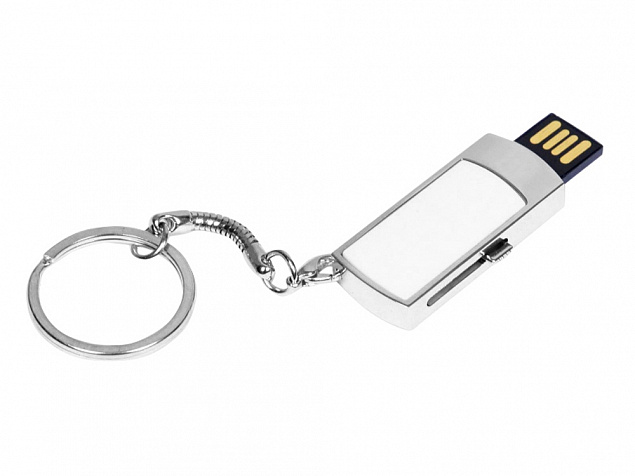 USB 2.0- флешка на 64 Гб с выдвижным механизмом и мини чипом с логотипом в Новосибирске заказать по выгодной цене в кибермаркете AvroraStore