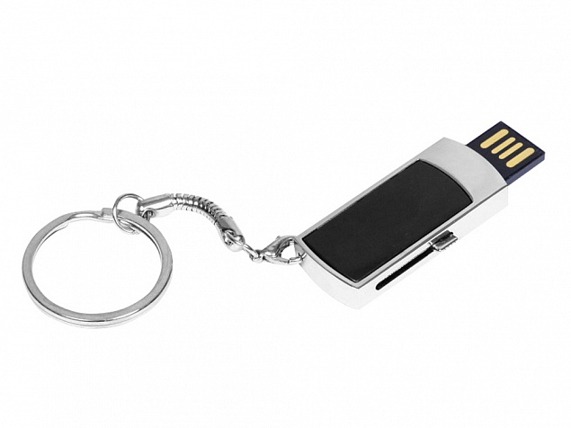 USB 2.0- флешка на 64 Гб с выдвижным механизмом и мини чипом с логотипом в Новосибирске заказать по выгодной цене в кибермаркете AvroraStore