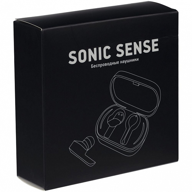 Беспроводные наушники Sonic Sense, белые с логотипом в Новосибирске заказать по выгодной цене в кибермаркете AvroraStore