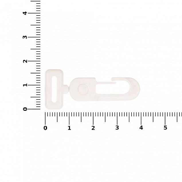 Застежка-карабин Сarabine, S, белый с логотипом в Новосибирске заказать по выгодной цене в кибермаркете AvroraStore