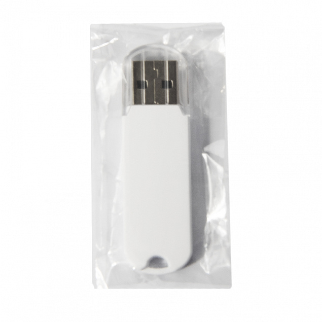 USB flash-карта UNIVERSAL (16Гб), белая, 5,8х1,7х0,6 см, пластик с логотипом в Новосибирске заказать по выгодной цене в кибермаркете AvroraStore