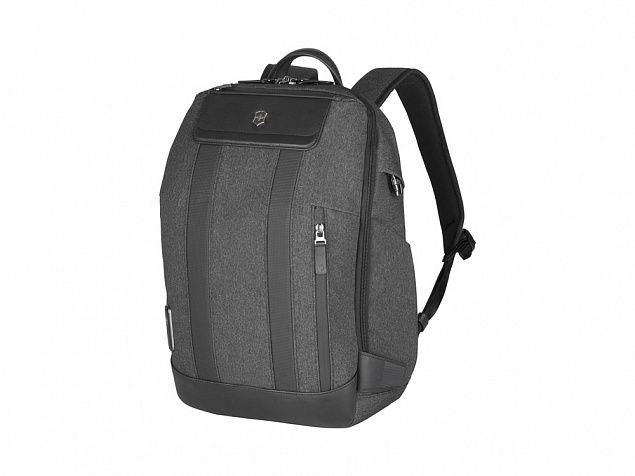 Рюкзак VICTORINOX Architecture Urban2 City Backpack 14'', серый, полиэстер / кожа, 30x19x42 см, 17 л с логотипом в Новосибирске заказать по выгодной цене в кибермаркете AvroraStore