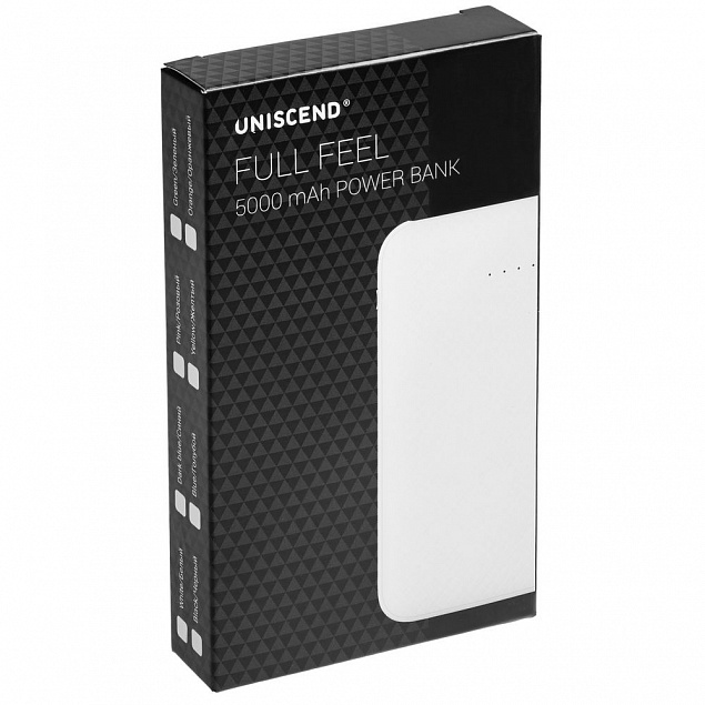 Внешний аккумулятор Uniscend Full Feel 5000 mAh, черный с логотипом в Новосибирске заказать по выгодной цене в кибермаркете AvroraStore