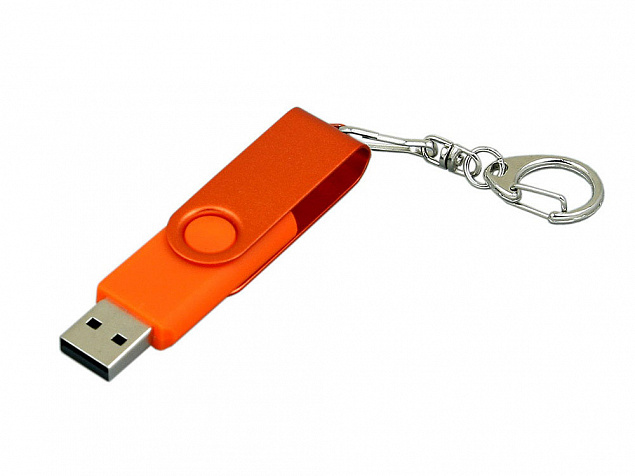 USB 3.0- флешка промо на 128 Гб с поворотным механизмом и однотонным металлическим клипом с логотипом в Новосибирске заказать по выгодной цене в кибермаркете AvroraStore