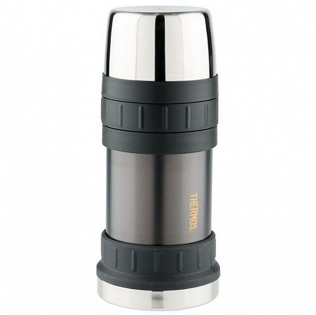 Термос для еды Thermos Work 2345GM, графитовый с логотипом в Новосибирске заказать по выгодной цене в кибермаркете AvroraStore