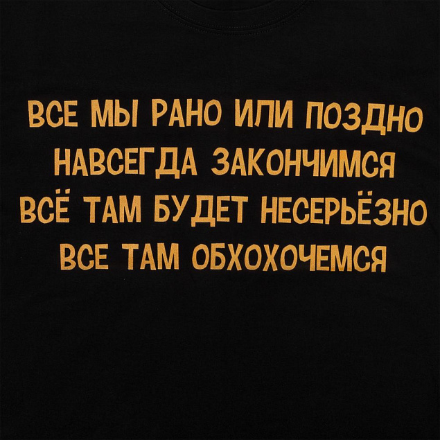 Футболка «Шут», черная с логотипом в Новосибирске заказать по выгодной цене в кибермаркете AvroraStore