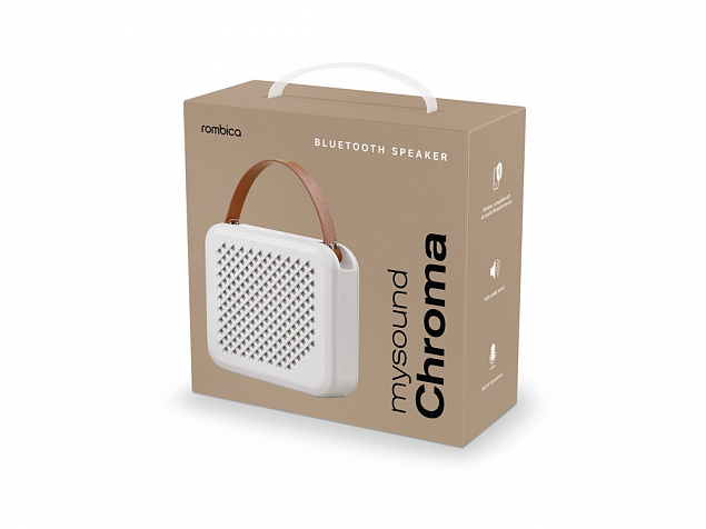 Портативная акустика Rombica mysound Chroma White с логотипом в Новосибирске заказать по выгодной цене в кибермаркете AvroraStore