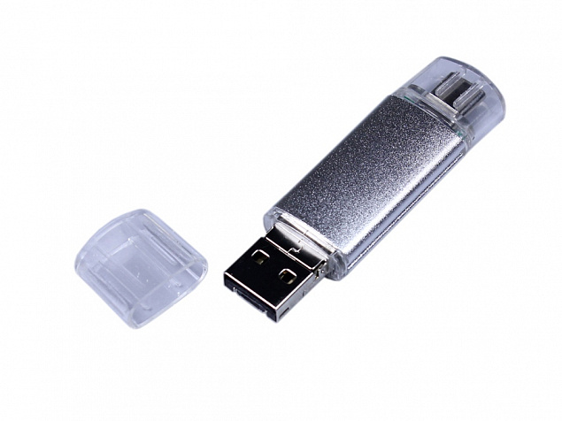 USB 2.0/micro USB/Type-C- флешка на 32 Гб с логотипом в Новосибирске заказать по выгодной цене в кибермаркете AvroraStore