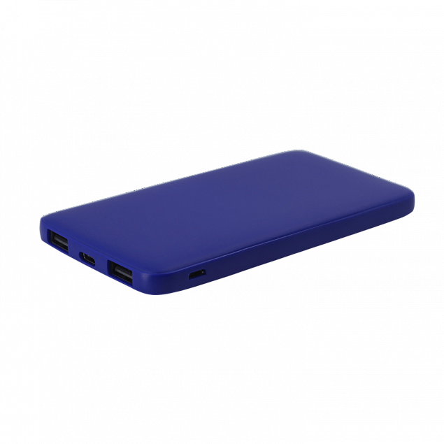 Внешний аккумулятор Bplanner Power 1 ST, софт-тач, 5000 mAh (синий) с логотипом в Новосибирске заказать по выгодной цене в кибермаркете AvroraStore