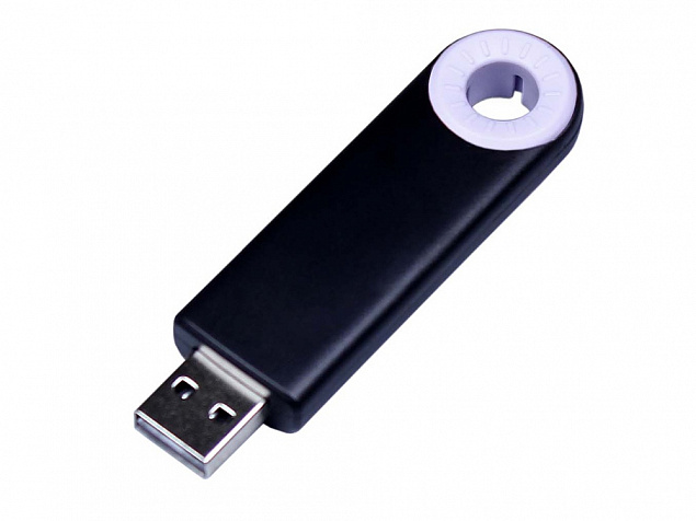 USB 2.0- флешка промо на 64 Гб прямоугольной формы, выдвижной механизм с логотипом в Новосибирске заказать по выгодной цене в кибермаркете AvroraStore