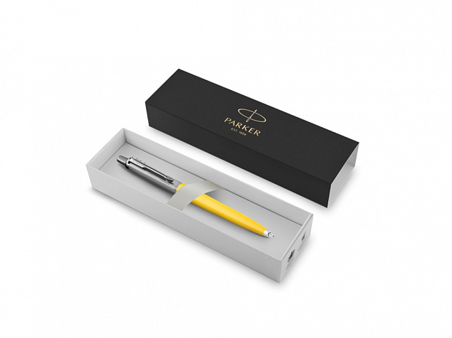 Ручка шариковая Parker «Jotter Originals Yellow» в подарочной упаковке с логотипом в Новосибирске заказать по выгодной цене в кибермаркете AvroraStore