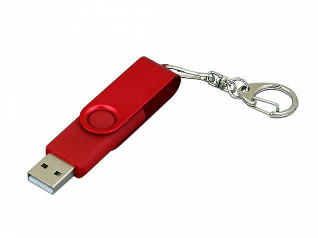 USB 3.0- флешка промо на 128 Гб с поворотным механизмом и однотонным металлическим клипом с логотипом в Новосибирске заказать по выгодной цене в кибермаркете AvroraStore