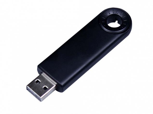 USB 2.0- флешка промо на 4 Гб прямоугольной формы, выдвижной механизм с логотипом в Новосибирске заказать по выгодной цене в кибермаркете AvroraStore