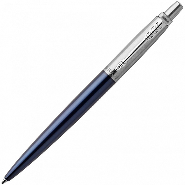 Ручка шариковая Parker Jotter Royal Blue CT с логотипом в Новосибирске заказать по выгодной цене в кибермаркете AvroraStore