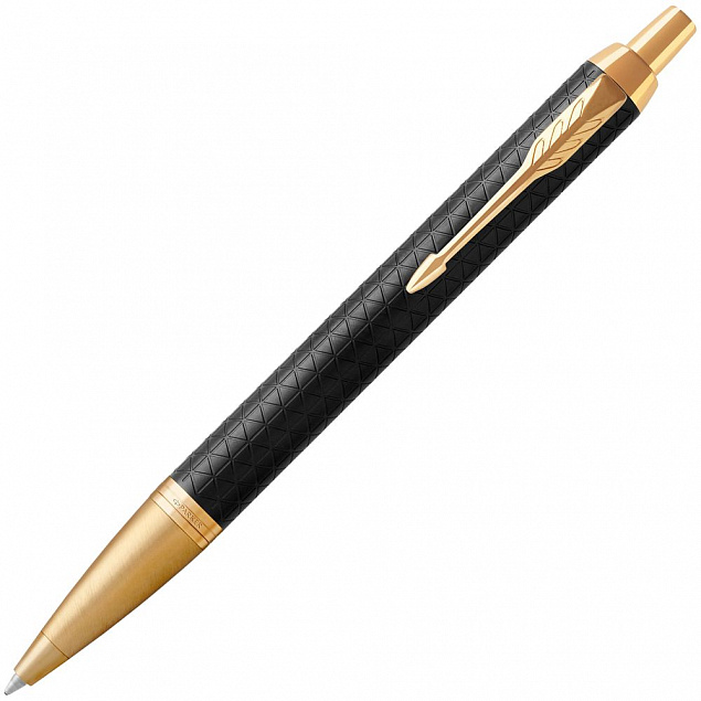 Ручка шариковая Parker IM Premium Black/Gold GT с логотипом в Новосибирске заказать по выгодной цене в кибермаркете AvroraStore