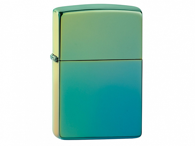 Зажигалка ZIPPO Classic с покрытием High Polish Teal с логотипом в Новосибирске заказать по выгодной цене в кибермаркете AvroraStore