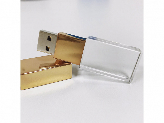 USB 2.0- флешка на 8 Гб кристалл классика с логотипом в Новосибирске заказать по выгодной цене в кибермаркете AvroraStore