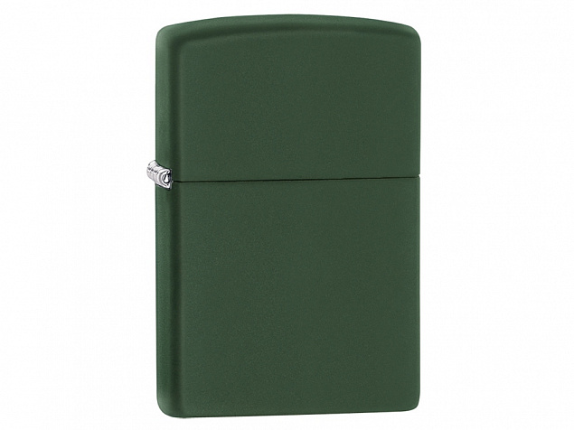 Зажигалка ZIPPO Classic с покрытием Green Matte с логотипом в Новосибирске заказать по выгодной цене в кибермаркете AvroraStore