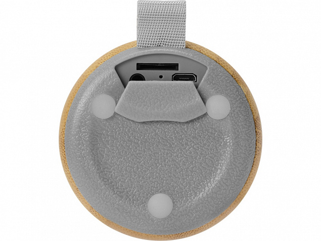 Портативная колонка из бамбука Bongo с логотипом в Новосибирске заказать по выгодной цене в кибермаркете AvroraStore