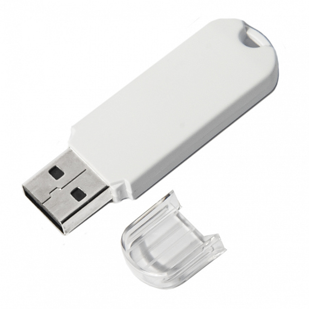 USB flash-карта UNIVERSAL (16Гб), белая, 5,8х1,7х0,6 см, пластик с логотипом в Новосибирске заказать по выгодной цене в кибермаркете AvroraStore