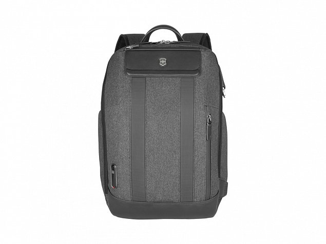 Рюкзак VICTORINOX Architecture Urban2 City Backpack 14'', серый, полиэстер / кожа, 30x19x42 см, 17 л с логотипом в Новосибирске заказать по выгодной цене в кибермаркете AvroraStore