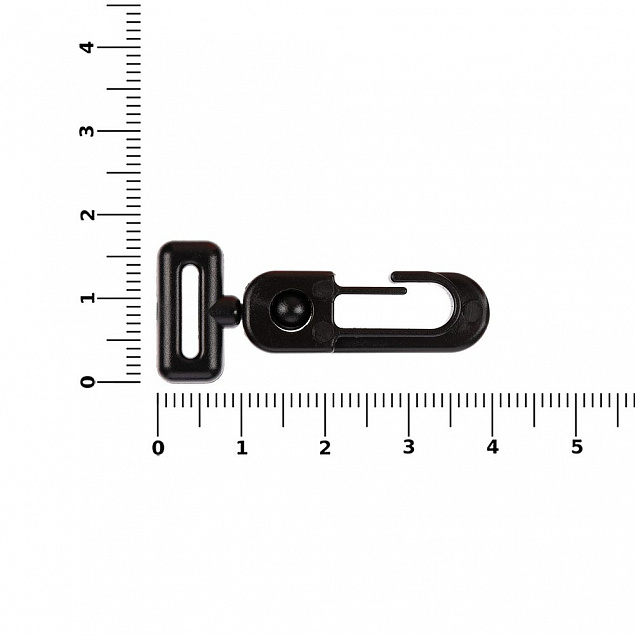 Застежка-карабин Сarabine, S, черный с логотипом в Новосибирске заказать по выгодной цене в кибермаркете AvroraStore