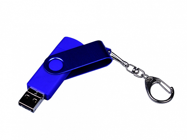 USB 2.0/micro USB/Type-С- флешка на 16 Гб 3-в-1 с поворотным механизмом с логотипом в Новосибирске заказать по выгодной цене в кибермаркете AvroraStore