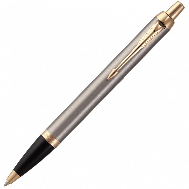 Ручка шариковая Parker IM Core K321 Brushed Metal GT M с логотипом в Новосибирске заказать по выгодной цене в кибермаркете AvroraStore