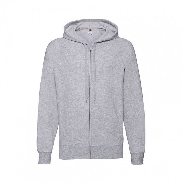 Толстовка без начеса LIGHTWEIGHT HOODED SWEAT JACKET 240 с логотипом в Новосибирске заказать по выгодной цене в кибермаркете AvroraStore