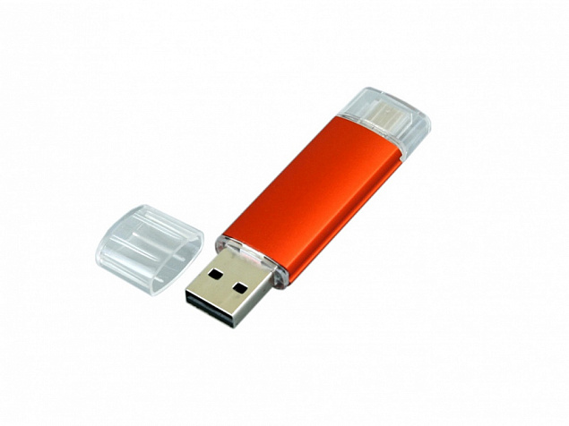 USB 2.0/micro USB- флешка на 32 Гб с логотипом в Новосибирске заказать по выгодной цене в кибермаркете AvroraStore