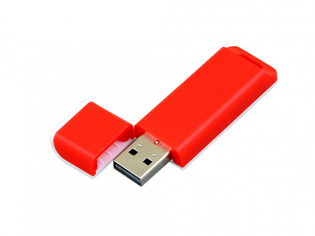 USB 3.0- флешка на 128 Гб с оригинальным двухцветным корпусом с логотипом в Новосибирске заказать по выгодной цене в кибермаркете AvroraStore