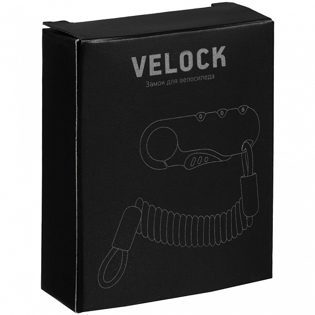 Кодовый замок для велосипеда Velock, черный с логотипом в Новосибирске заказать по выгодной цене в кибермаркете AvroraStore