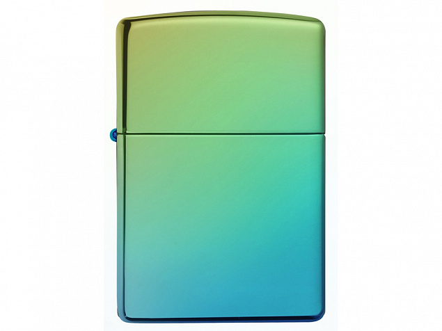 Зажигалка ZIPPO Classic с покрытием High Polish Teal с логотипом в Новосибирске заказать по выгодной цене в кибермаркете AvroraStore