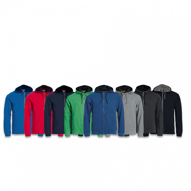 Толстовка мужская CLASSIC HOODY FULL ZIP 300 с логотипом в Новосибирске заказать по выгодной цене в кибермаркете AvroraStore