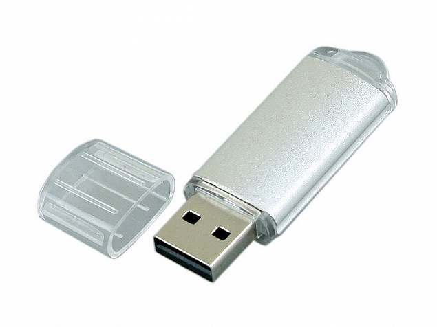 USB 3.0- флешка на 128 Гб с прозрачным колпачком с логотипом в Новосибирске заказать по выгодной цене в кибермаркете AvroraStore