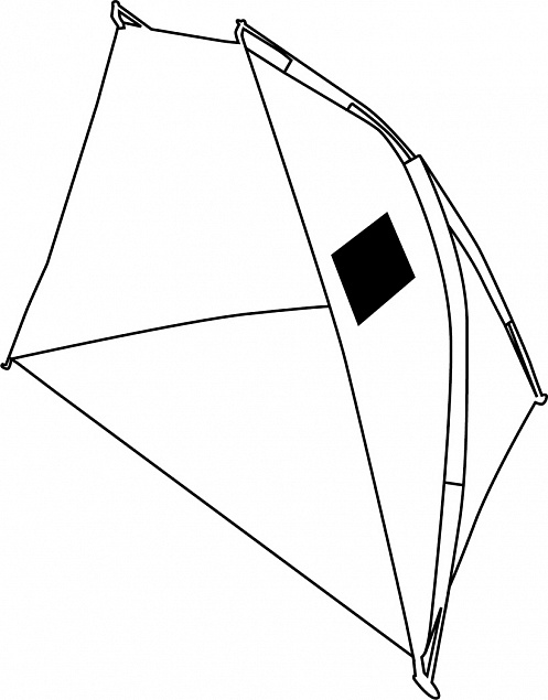 Навес для тенистого пляжа ОБЛАЧНО с логотипом в Новосибирске заказать по выгодной цене в кибермаркете AvroraStore