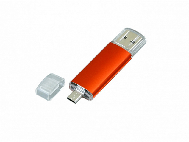 USB 2.0/micro USB- флешка на 32 Гб с логотипом в Новосибирске заказать по выгодной цене в кибермаркете AvroraStore