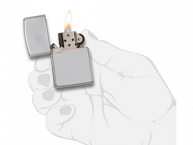 Зажигалка ZIPPO Armor™ c покрытием High Polish Chrome с логотипом в Новосибирске заказать по выгодной цене в кибермаркете AvroraStore