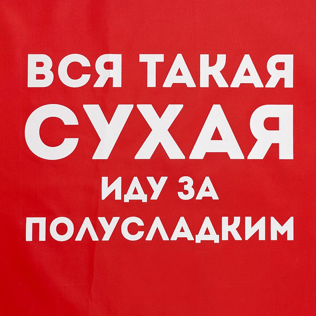 Дождевик «Вся такая сухая», красный с логотипом в Новосибирске заказать по выгодной цене в кибермаркете AvroraStore