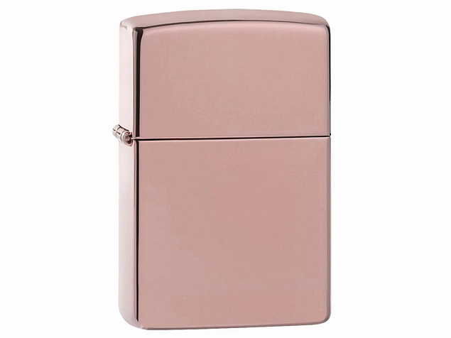 Зажигалка ZIPPO Classic с покрытием High Polish Rose Gold с логотипом в Новосибирске заказать по выгодной цене в кибермаркете AvroraStore