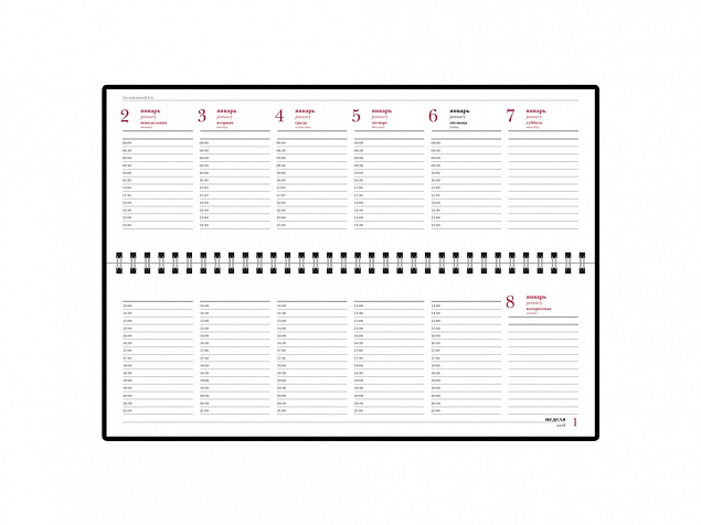 Планинг датированный «Ideal New» на 2024 год с логотипом в Новосибирске заказать по выгодной цене в кибермаркете AvroraStore