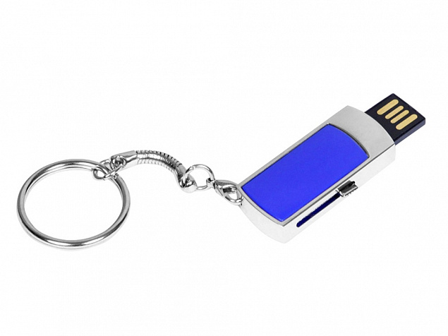 USB 2.0- флешка на 64 Гб с выдвижным механизмом и мини чипом с логотипом в Новосибирске заказать по выгодной цене в кибермаркете AvroraStore